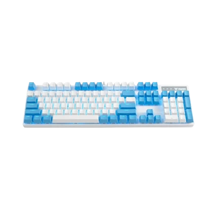 Bàn phím cơ Gaming Rapoo V500 Pro (Trắng Cerulean/Blue Switch) - Chính hãng