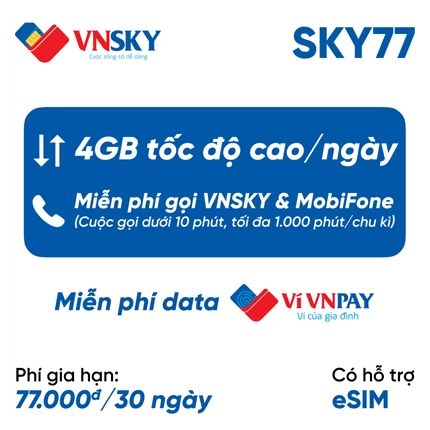 SIM VNSKY - Bộ KIT SKY77
