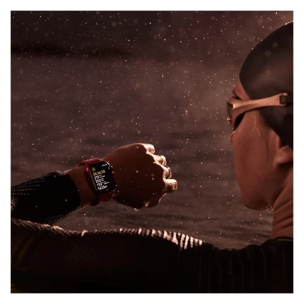 Apple Watch Series 9 - GPS, 45mm - Vỏ Nhôm Dây Cao Su Ánh Sao