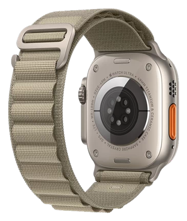 Apple Watch Ultra 2 - GPS + LTE, 49mm - Vỏ Titan Dây Quấn Alpine Xanh Rêu