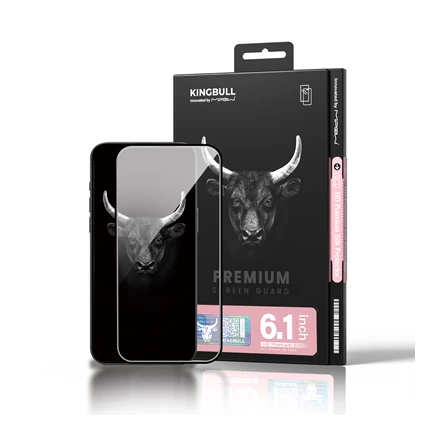 Kính cường lực Mipow Kingbull HD Premium Silk for iPhone 6.1 inch 2024 Black