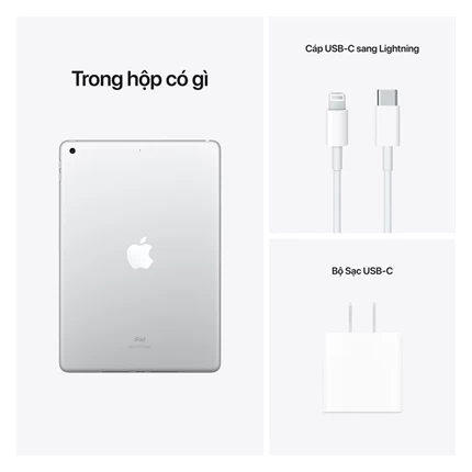 iPad Gen 9 10.2" Wi-Fi (256GB) - Chính hãng Apple Việt Nam Silver