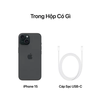 iPhone 15 256GB - Chính hãng VN/A Đen