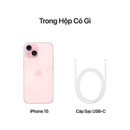 iPhone 15 256GB - Chính hãng VN/A Hồng