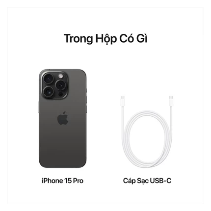 iPhone 15 Pro 128GB - Chính hãng VN/A Titan Đen