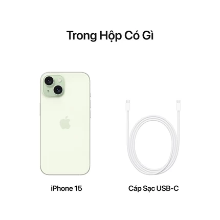 iPhone 15 128GB - Chính hãng VN/A Xanh Lá