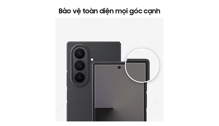 Ốp lưng Carbon Shield Galaxy Z Fold7 Đen