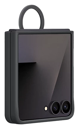 Ốp lưng Silicone kèm vòng Galaxy Z Flip7 Đen