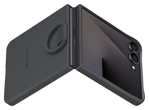 Ốp lưng Silicone kèm vòng Galaxy Z Flip7 Đen