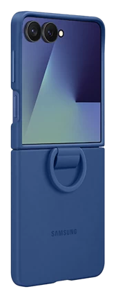 Ốp lưng Silicone kèm vòng Galaxy Z Flip7 Xanh Blue