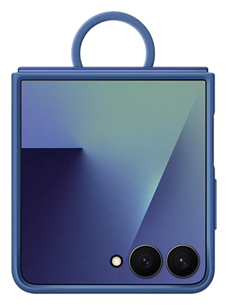 Ốp lưng Silicone kèm vòng Galaxy Z Flip7 Xanh Blue