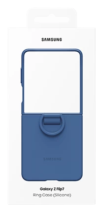 Ốp lưng Silicone kèm vòng Galaxy Z Flip7 Xanh Blue