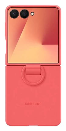 Ốp lưng Silicone kèm vòng Galaxy Z Flip7 Đỏ 