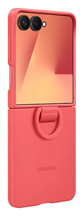 Ốp lưng Silicone kèm vòng Galaxy Z Flip7 Đỏ 