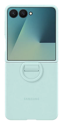 Ốp lưng Silicone kèm vòng Galaxy Z Flip7 Xanh Mint