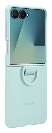 Ốp lưng Silicone kèm vòng Galaxy Z Flip7 Xanh Mint
