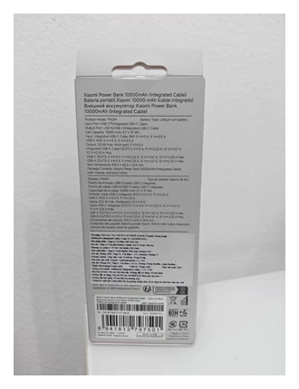(POWER BANK) Xiaomi Power Bank 10000mAh (Integrated Cable) Xanh