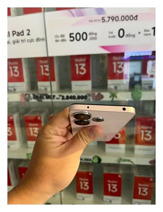 Điện thoại di động Redmi 13 Pearl Pink 8GB RAM 128GB ROM