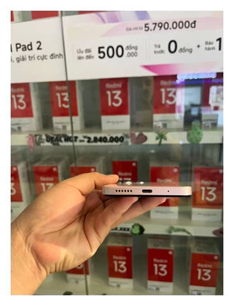 Điện thoại di động Redmi 13 Pearl Pink 8GB RAM 128GB ROM