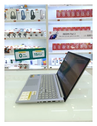 Máy tính xách tay ASUS X1504Z, i3-1215U/8GD4/512GB/15.6FHD/FP/WIFI6E/BT5/3C42WHr/W11SL/BẠC(X1504ZA-NJ582W) - s6n0cv06y84124e - N - TBH