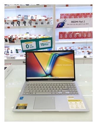 Máy tính xách tay ASUS X1504Z, i3-1215U/8GD4/512GB/15.6FHD/FP/WIFI6E/BT5/3C42WHr/W11SL/BẠC(X1504ZA-NJ582W) - s6n0cv06y84124e - N - TBH