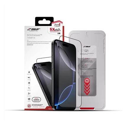 Dán cường lực màn hình ZEELOT SOLIDsleek 2.5D Ultra HD iPhone 17 Pro Max