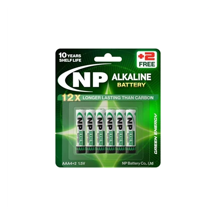 Pin Alkaline NP AAA - LR03 (EG) Vỉ 4 Viên Tặng 2 Viên