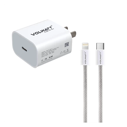Bộ sạc nhanh Volwatt 20w C to Lightning