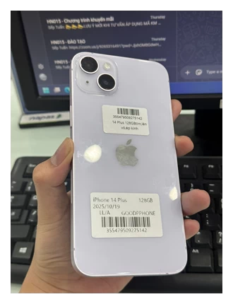ĐTDĐ Apple iPhone 14 Plus 128GB Purple - Cũ - Cũ