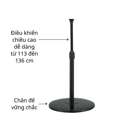 Quạt đứng Midea FS40-11DVN(K), 55W, 3 tốc độ gió Đen