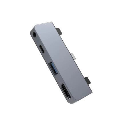 Cổng Chuyển Chuyên Dụng HYPERDRIVE  4 IN 1 HDMI 4K/30HZ USB-C HUB HD319E Xám