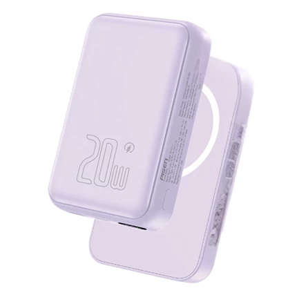 Sạc dự phòng PISEN QUICK - Powermag Digital 20W 10000mAh Tím