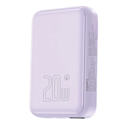 Sạc dự phòng PISEN QUICK - Powermag Digital 20W 10000mAh Tím