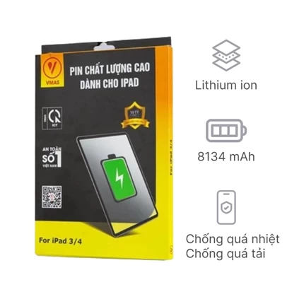 Pin iPad Air 3 chính hãng Vmas