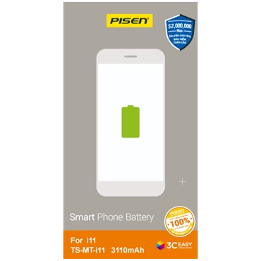 Pin iPhone 11 Chính Hãng PISEN (Dung lượng chuẩn 3110mAh)