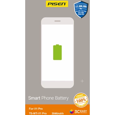 Pin iPhone 11 Pro Max Chính Hãng PISEN (Dung lượng chuẩn 3969mAh)