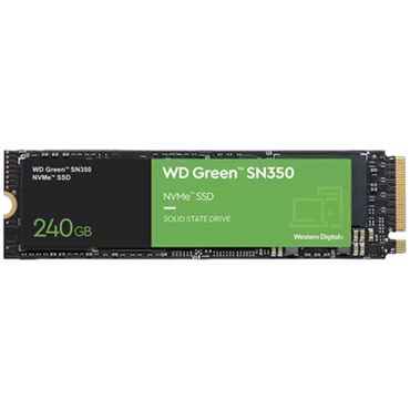 Ổ cứng SSD WD SN350 Green 240GB M.2 2280 PCIe NVMe 3x4 (Đọc 2400MB/s - Ghi 900MB/s)-(WDS240G2G0C)- Chính hãng