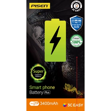 Pin iPhone 7 Plus Chính Hãng PISEN (Dung lượng siêu cao 3400mAh)