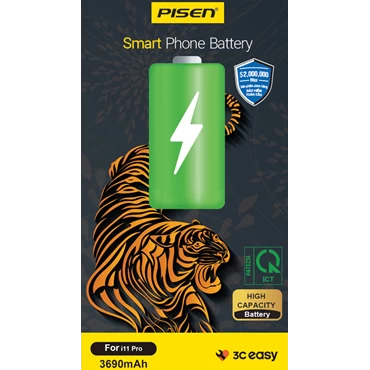 Pin iPhone 11 Pro Chính hãng Pisen (dung lượng cao 3690mAh)