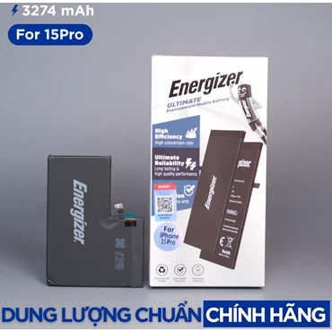Pin iPhone 15 Pro chính hãng Energizer ECA15P3274P