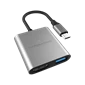 Cổng chuyển hyperdrive 4K HDMI 3-in-1 USB-C Hub - Chính hãng. Gray