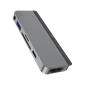 Cổng chuyển HyperDrive 6-in-1 HDMI 4K/60Hz USB-C Hub HD319B - Chính hãng Gray