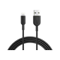 Cáp Lightning Anker Powerline II - Dài 1.8m - A8433 - Chính hãng Black