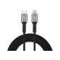 Cáp innostyle DURAFLEX 1.5M USB-C TO LIGHTNING MFI IPHONE/IPAD/IPOD Black