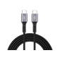 Cáp innostyle DURAFLEX 1.5M USB-C TO USB-C PD - Chính hãng Black