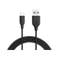 Cáp Micro Usb Anker PowerLine - Dài 1.8m - A8133 - Chính hãng Black