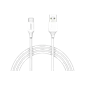 Cáp Pisen Type-C Braided 1.2m - Chính hãng White