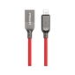 Cáp Pisen lightning thông minh 1200mm - Tự ngắt - Chính hãng Red