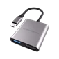 Cổng chuyển HyperDrive  4K HDMI 3-in-1  USB-C Hub HD259A Grey