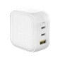 Sạc đa cổng HyperJuice GAN 66W Charger Smallest - Chính hãng White